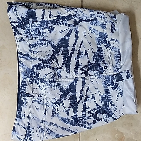 NORTH FACE flashdry amphibious navy batik print shorts girls XL fits jrs XS - Picture 13 of 15